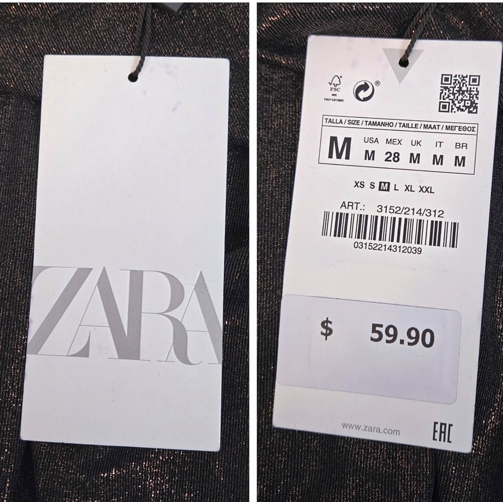 Zara Black One-Shoulder Ruched Mini Dress - Picture 5 of 13